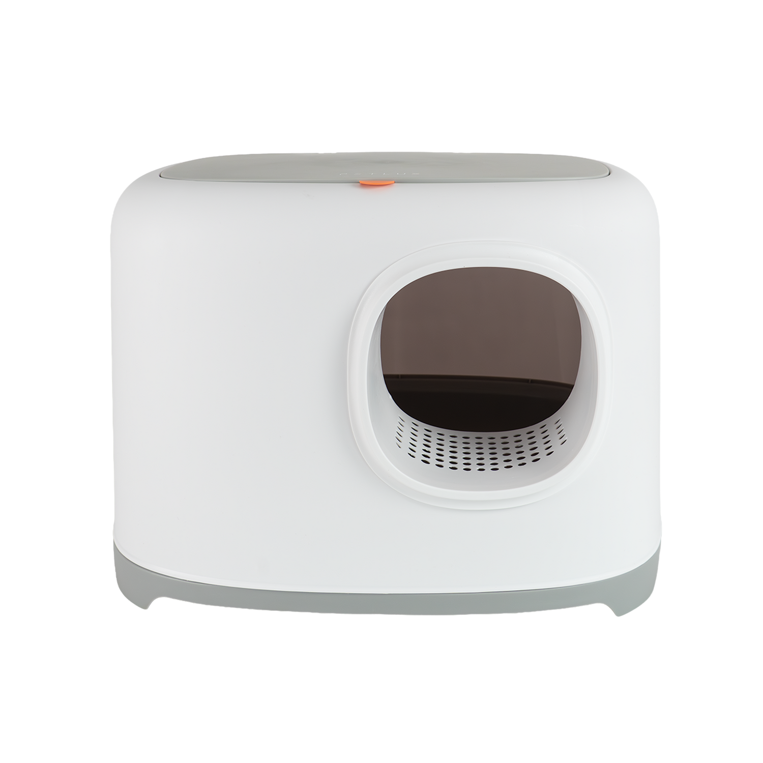 Designer litter box with lid