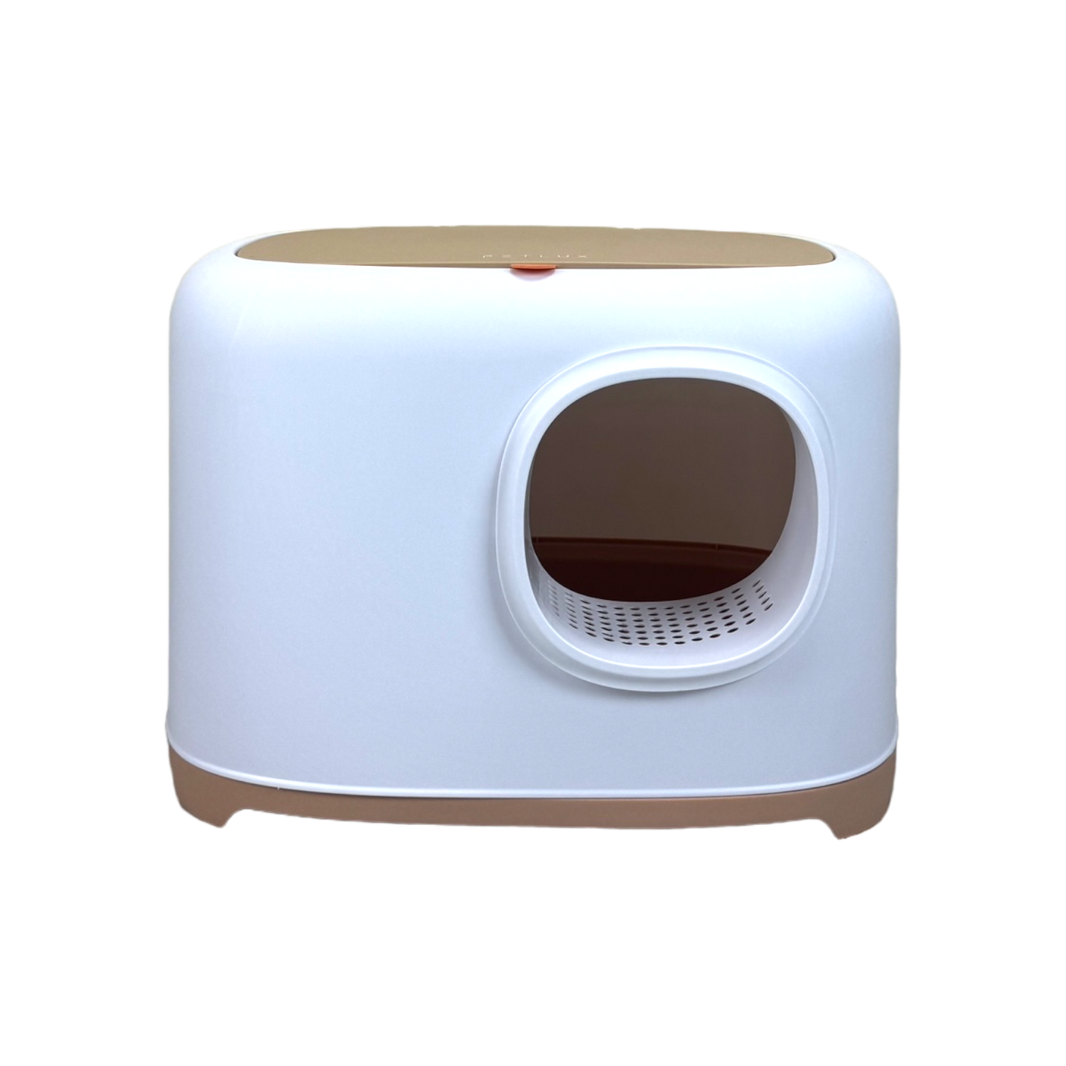 Designer litter box with lid