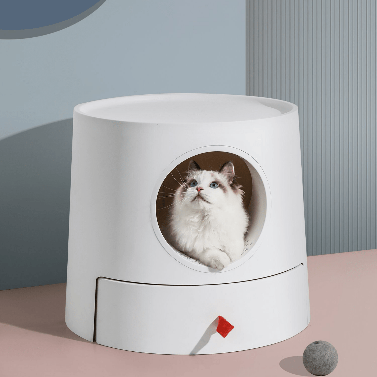 Design Cat Litter Box Castle 2-in-1