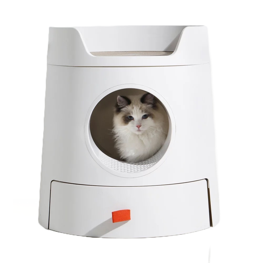 Design Cat Litter Box Castle 2-in-1