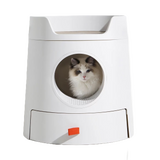 Design Cat Litter Box Castle 2-in-1